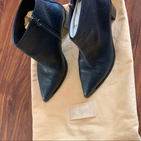 Acne Studios Loma Pointed Ankle Boots 38 - Picture 2 of 6